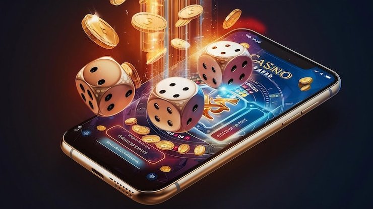 Aplikasi mobile slotidr menampilkan meja dealer langsung dan menu permainan pada layar smartphone